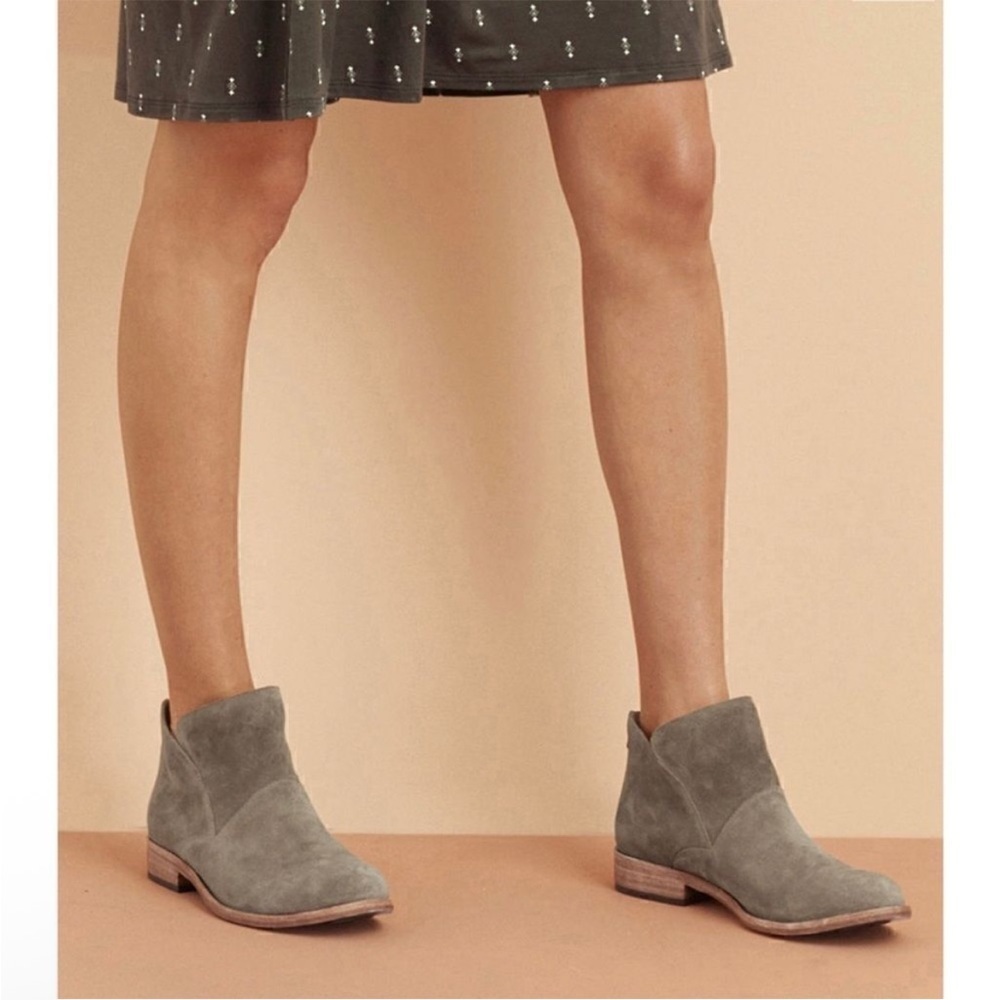 Kork-ease Ryder green suede ankle boots boho